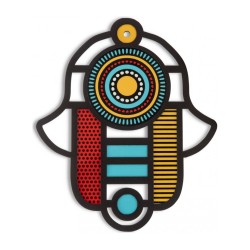 Dorit Judaica Modern Wall Hamsa in Stained Glass Art ... | Hamsa Hands