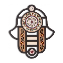 Dorit Judaica Modern Wall Hamsa in Stained Glass Art ... | Hamsa Hands