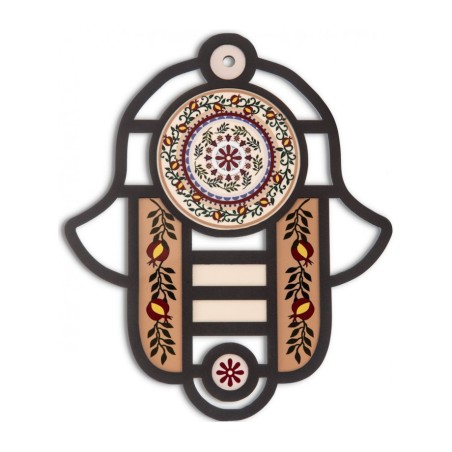 Dorit Judaica Modern Wall Hamsa in Stained Glass Art ... | Hamsa Hands