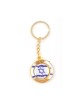 Gold Key Chain with Swivel Center Blue and Whit... | Judaica Keychains