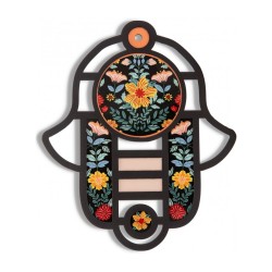 Dorit Judaica Modern Wall Hamsa in Stained Glass Art ... | Hamsa Hands