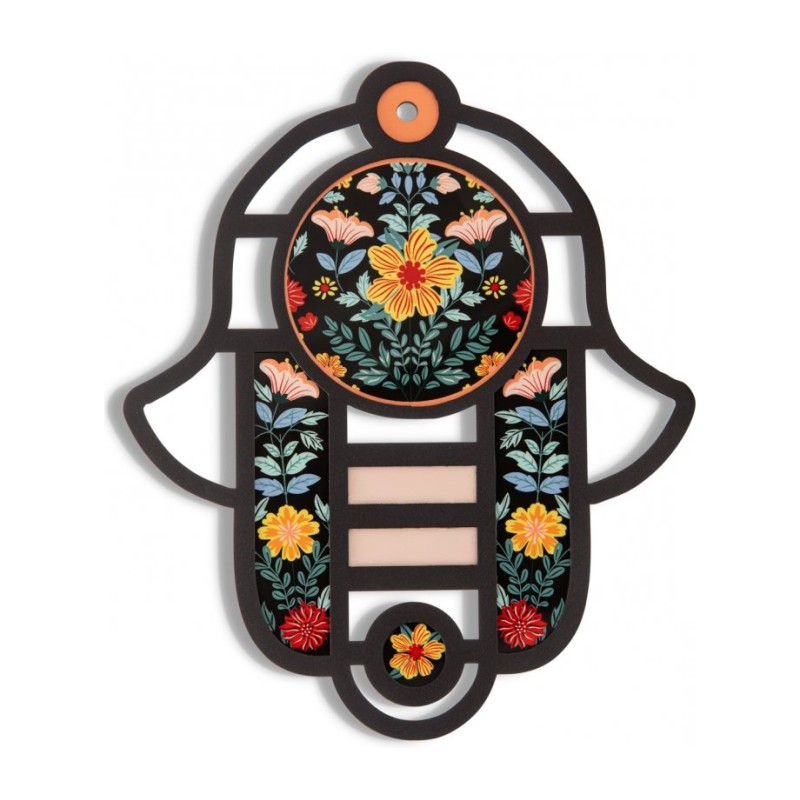 Dorit Judaica Modern Wall Hamsa in Stained Glass Art ... | Hamsa Hands