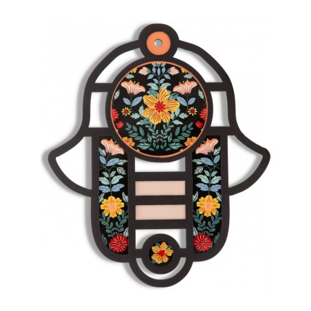 Dorit Judaica Modern Wall Hamsa in Stained Glass Art ... | Hamsa Hands