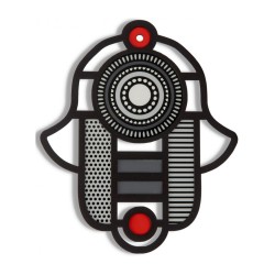 Dorit Judaica Modern Wall Hamsa in Stained Glass Art ... | Hamsa Hands