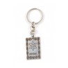 Dog Tag Key Ring Framed Star of David and Israe... | Judaica Keychains