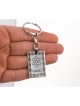 Dog Tag Key Ring Framed Star of David and Israe... | Judaica Keychains