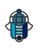 Dorit Judaica Modern Wall Hamsa in Stained Glass Art ... | Hamsa Hands