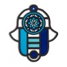 Dorit Judaica Modern Wall Hamsa in Stained Glass Art ... | Hamsa Hands