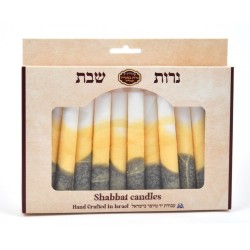 Bougies décoratives de Shabbat de Galilée faites à la main en bronze... | Bougies de sabbat