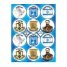 Colorful Stickers History of the State of Israel | Judaica Stickers