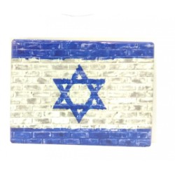 Ceramic Magnet %96 Blue and White Flag of Israel | Jewish Magnets