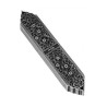 Artistic Mezuzah Case with Pewter Finish Inspired b... | Metal Mezuzah