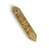 Gold Finish Artistic Mezuzah Case Replica of Israel... | Metal Mezuzah