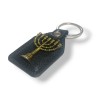 Key Chain with Metal Temple Menorah Image in Go... | Judaica Keychains
