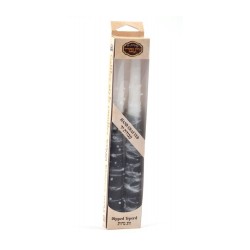 Ensemble de deux bougies casher décoratives noires... | Bougies de sabbat