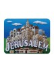 Colorful Plastic Magnet with Images of Jerusalem | Jewish Magnets