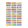 Small Colorful Stickers for Children Words of En... | Judaica Stickers
