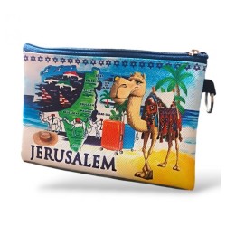 Colorful Polyester Change Purse Israel Ma... | Jewish Gift from Israel