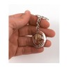 Silver Key Chain with Swivel Center Decorative ... | Judaica Keychains