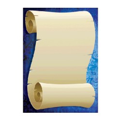 Stationery Sheets of Note Paper Scroll Design | Judaica Stationery