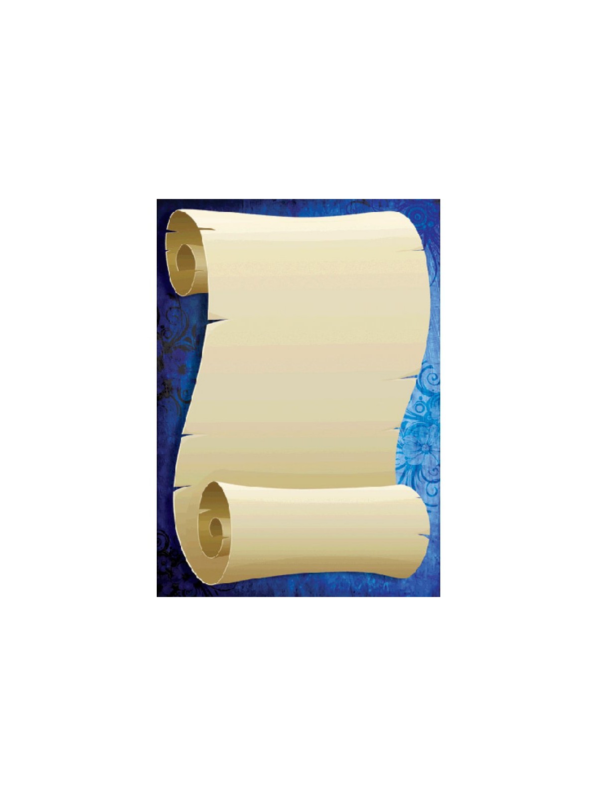 Stationery Sheets of Note Paper Scroll Design | Judaica Stationery