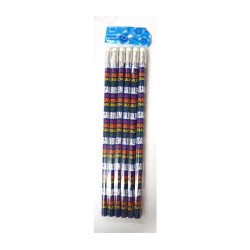 Ensemble de six crayons en bois souvenirs décorés avec... | Jeux et jouets pour enfants