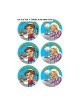 Colorful Stickers Abba and Imma of the Shabbat i... | Judaica Stickers