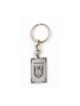 Dog Tag Key Ring Framed Lion of Judah and Jerus... | Judaica Keychains