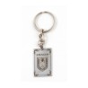 Dog Tag Key Ring Framed Lion of Judah and Jerus... | Judaica Keychains