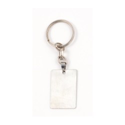 Dog Tag Key Ring Framed Lion of Judah and Jerus... | Judaica Keychains