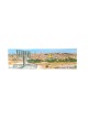 Colorful Long Magnet View of Jerusalem with Knesse... | Jewish Magnets