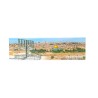 Colorful Long Magnet View of Jerusalem with Knesse... | Jewish Magnets