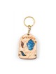 Wood Jerusalem Key Chain with Semi Precious Sto... | Judaica Keychains