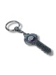 Metal Key Ring in Shape of Key Shalom and Jerus... | Judaica Keychains