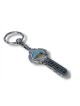 Metal Key Ring in Shape of Key Jerusalem | Judaica Keychains
