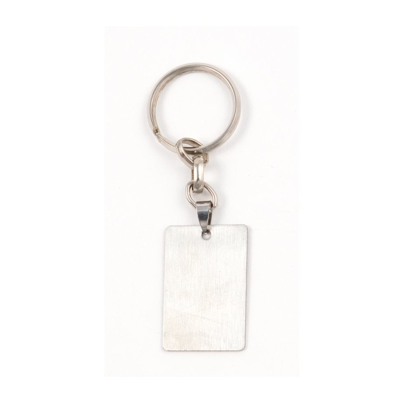 Dog Tag Key Ring Framed Jerusalem Images Stainl... | Judaica Keychains