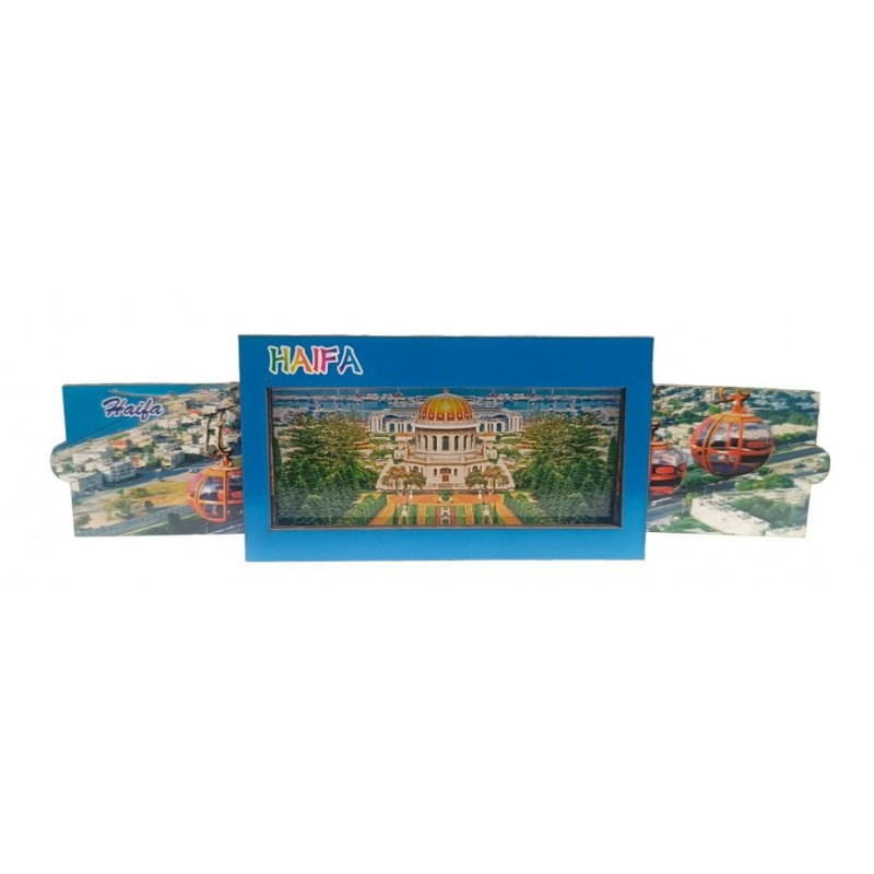 Slide Open Wood Magnet Haifa Scenes | Jewish Magnets