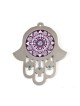 Dorit Judaica Purple Stainless Steel Wall Hamsa Home ... | Hamsa Hands