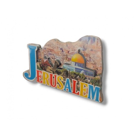 Colorful Cut Out Magnet Wood and Epoxy Dome of the... | Jewish Magnets