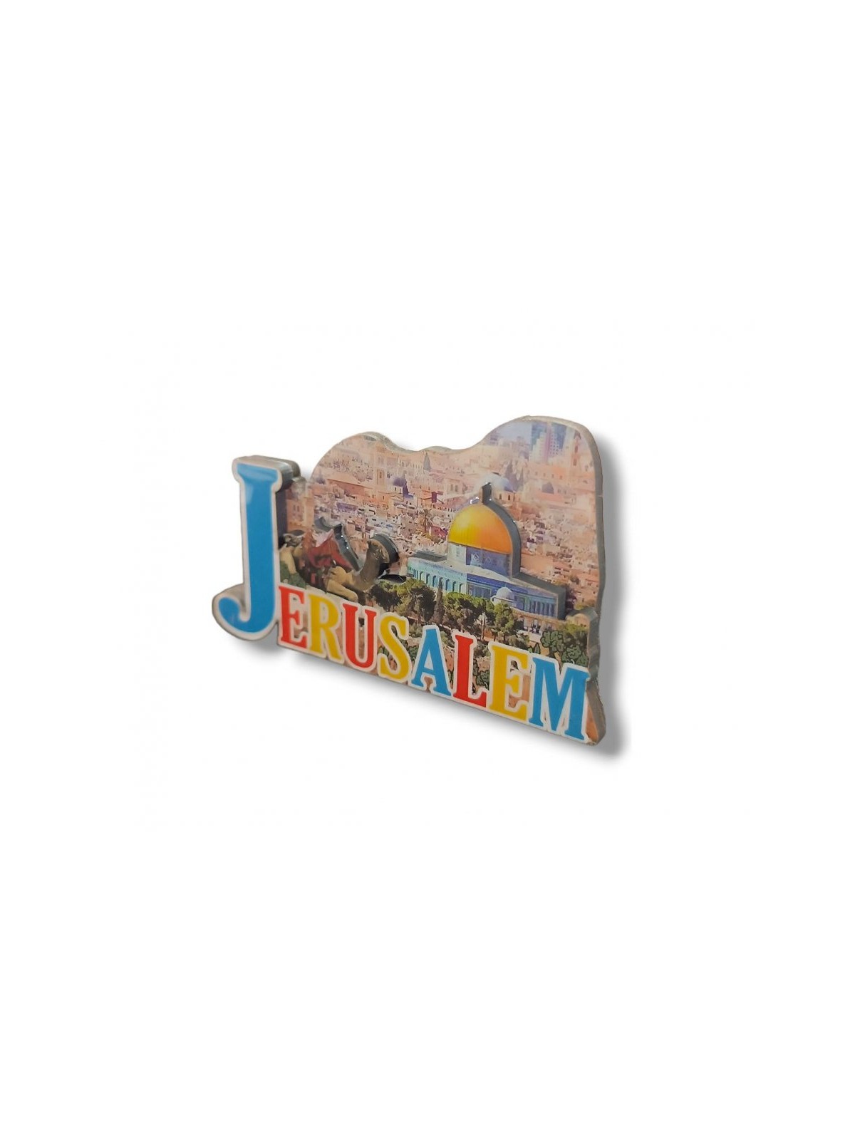 Colorful Cut Out Magnet Wood and Epoxy Dome of the... | Jewish Magnets