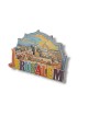 Colorful Cut Out Magnet Wood and Epoxy 3D Jerusale... | Jewish Magnets