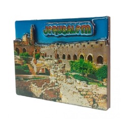 Gleaming Colorful 3 D Magnet Wood and Epoxy Citade... | Jewish Magnets