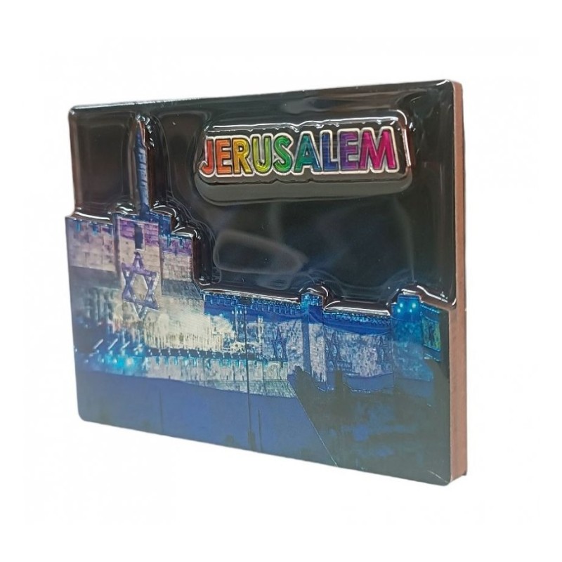 Gleaming Colorful 3D Magnet Wood and Epoxy %96 Cit... | Jewish Magnets
