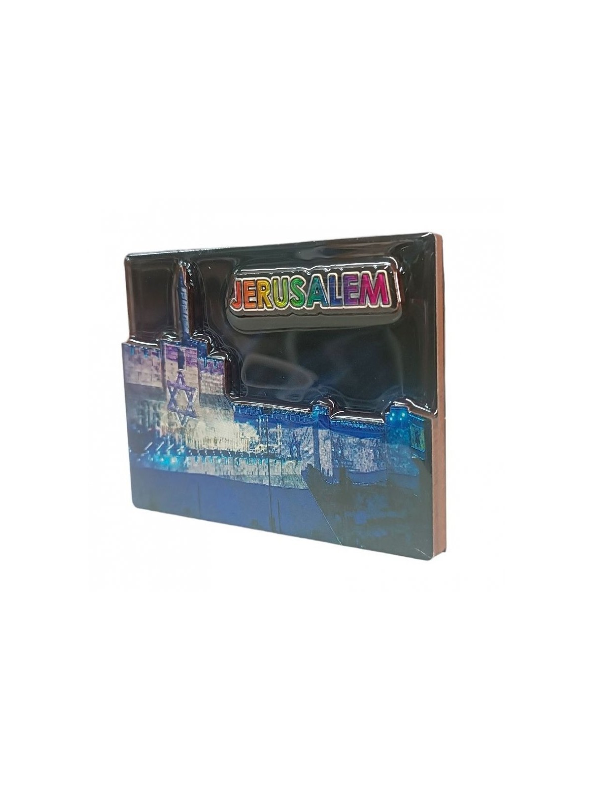 Gleaming Colorful 3D Magnet Wood and Epoxy %96 Cit... | Jewish Magnets