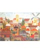 Ceramic Magnet Colorful Jerusalem and its Landmark... | Jewish Magnets