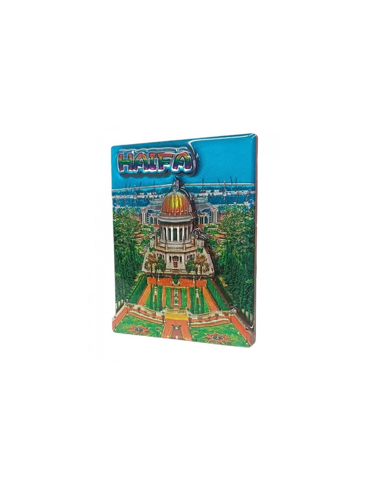 Gleaming Colorful 3D Magnet Wood and Epoxy %96 Bah... | Jewish Magnets