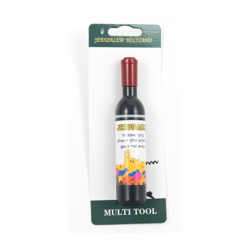Fun Miniature Wine Bottle Corkscrew and Bottle Ope... | Jewish Magnets