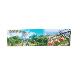 Colorful Long Magnet Haifa the Green Bahai Gardens... | Jewish Magnets