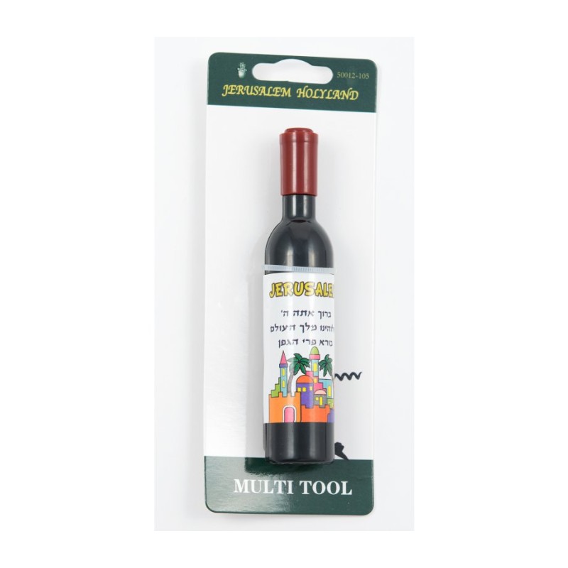 Fun Miniature Wine Bottle Corkscrew and Bottle Ope... | Jewish Magnets