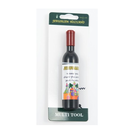 Fun Miniature Wine Bottle Corkscrew and Bottle Ope... | Jewish Magnets